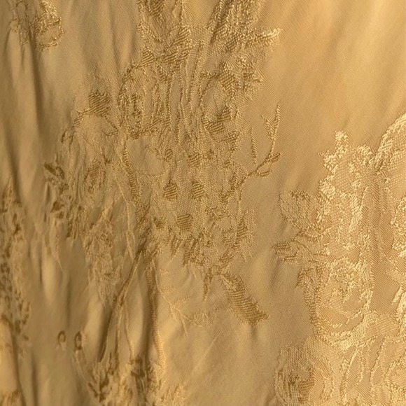 NWT Lulus Midi Dress L Butter Yellow Recencycore Babydoll Satin Flutter Sleeve - Picture 7 of 15